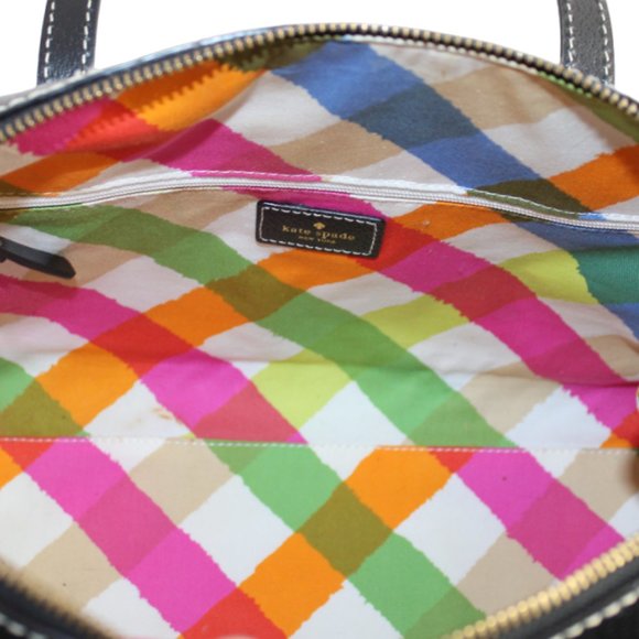 Kate Spade Grand Street Speedy Styling Black Leather Melinda Satchel - Picture 8 of 10